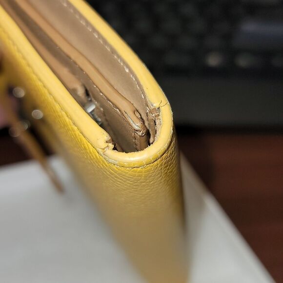 Celine Medium Strap Wallet in Yellow Gold - Picture 7 of 8